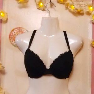 Deyllo (32DD) Push Up Bra Sexy Lace Lightly Padded